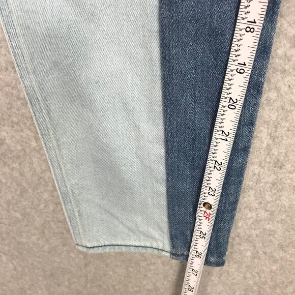 Hollister Jeans Size 1R Mom Patchwork Baggy Loose Colorblock Festival W25xL27 - Picture 4 of 11